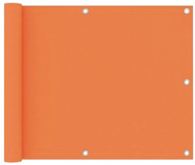 vidaXL Διαχωριστικό Βεράντας Πορτοκαλί 75 x 400 εκ. Ύφασμα Oxford