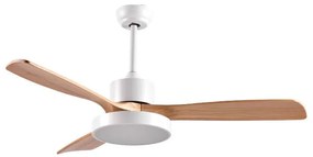 Primo PRCF-80616 Ανεμιστήρας Οροφής 52'' 130εκ. Με Τηλεχειριστήριο 1Φως LED 3Φτερά Λευκός με ξύλινα
