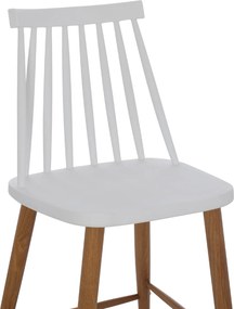 ΣΚΑΜΠΟ ΜΠΑΡ VANESSA HM9300.01 ΛΕΥΚΟ ΜΕΣΑΙΟΥ ΥΨΟΥΣ 43x45x97Υεκ.