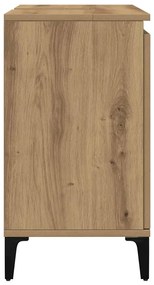 vidaXL Ντουλάπι Νιπτήρα τεχνίτης Δρυς 58x33x60 εκ. Επεξεργασμένο Ξύλο