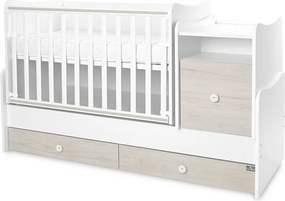 BED TREND PLUS NEW 70/160 WHITE/LIGHT OAK