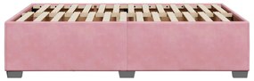 vidaXL Πλαίσιο Κρεβατιού χωρίς στρώμα Ροζ 120x190 εκ. Βελούδινο
