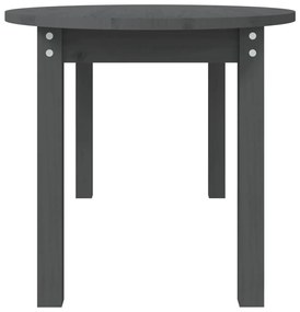 vidaXL Τραπεζάκι Σαλονιού Γκρι 110 x 55 x 45 εκ. από Μασίφ Ξύλο Πεύκου