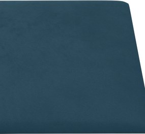 vidaXL Κεφαλάρι Τοίχου 12 pcs Μπλε Βελούδο
