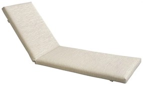 WOODWELL SUNLOUNGER Μαξιλάρι Ξαπλώστρας Textilene Μπεζ με Φερμουάρ & Velcro (Foam+Polyester) 196(78+118)x60x7cm Ε2017,92