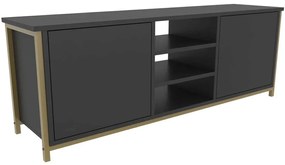 Έπιπλο Tηλεόρασης Otis 322RTC2272 140x35,3x50,8cm Gold-Anthracite