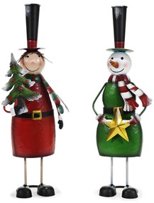 Χριστουγεννιάτικη Διακόσμηση Κήπου Χαρακτήρες 42cm Σε 3 Σχέδια