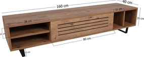 Έπιπλο Τηλεόρασης Atlantic Πεύκο OTRIZON 160x40x35