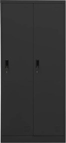 vidaXL Ντουλάπα Ανθρακί 80 x 50 x 180 εκ. Ατσάλινη