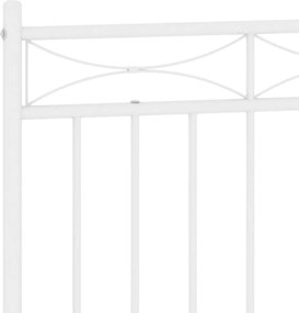 vidaXL Ανταλλακτικό κεφαλάρι Λευκό 150 εκ. Μεταλλικό