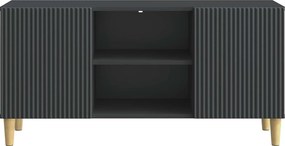 vidaXL Ντουλάπι TV 102 x 34,5 x 50 cm Μαύρο Επεξεργασμένο Ξύλο