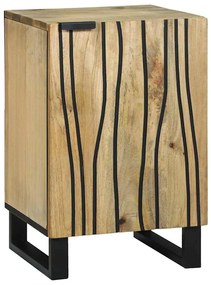 vidaXL Ντουλάπι Μπάνιου με ράφι Καφέ και Μαύρο 38 x 33.5 x 58 εκ.