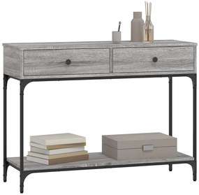 vidaXL Τραπέζι Κονσόλα Γκρι Sonoma 100x34,5x75 εκ. Επεξεργασμένο Ξύλο