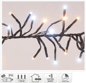 1512 LED Φωτάκια - 11 Μέτρα - Χρονοδιακόπτης - Λευκό, Θερμό Λευκό
