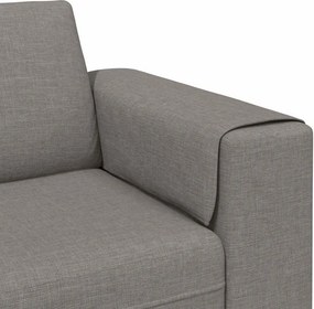 vidaXL Καναπές σαλονιού 3 pcs Taupe Πολυεστέρας