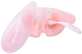 Φαγητοδοχείο Με Χωρίσματα &amp; Κουτάλι Kikka Boo Tasty Pink