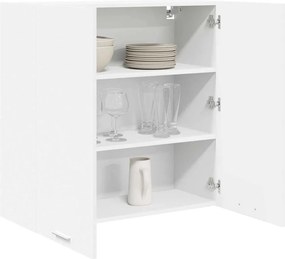 vidaXL Κρεμαστό ντουλάπι Λευκό 80 x 31 x 80 εκ. Επεξεργασμένο Ξύλο