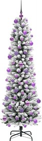 vidaXL Τεχνητό Χριστουγεννιάτικο Δέντρο με 300 LED Λευκό 210 cm