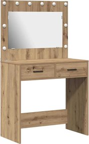 vidaXL Τραπέζι περιποίησης Artisan Oak 78,5 x 41 x 135 εκ