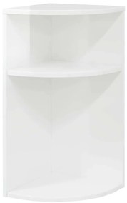 vidaXL End Table Υψηλής γυαλάδας λευκό 29,6 x 29,6 x 60 εκ