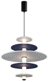 Φωτιστικό Οροφής Κρεμαστό Azul 4322300 LED 16W 455Lm 49x211cm Blue-Grey-Black Viokef