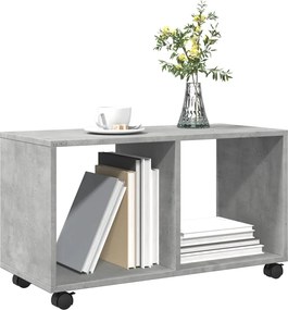 vidaXL Ντουλάπι Τροχήλατο Γκρι Σκυρ. 72x33x42,5 εκ. από Επεξ. Ξύλο