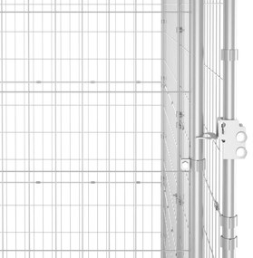 vidaXL Κλουβί Σκύλου Εξωτερικού Χώρου 29,04 μ² από Γαλβανισμένο Χάλυβα