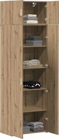 vidaXL Ντουλάπι αποθήκευσης 2 pcs Artisan Oak 70 x 42,5 x 225 εκ