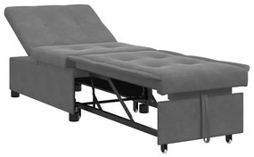 vidaXL Κρεβάτι καναπές Σκούρο Γκρι 67 x 194 x 82 εκ
