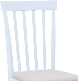 Καρέκλα Houston pakoworld σε λευκή απόχρωση 40x49x94εκ