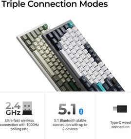 KEYBOARD WRL Q6 MAX RGB/SHELL WHITE Q6M-P1 KEYCHRON