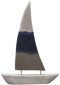Διακοσμητικό Καράβι Elize 312-000049 40,5x5x57,5cm Multi Inart Metal,Wood