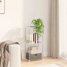 vidaXL Ράφι Αποθήκευσης με ράφι λευκό 43 x 27 x 90 εκ Αλουμίνιο