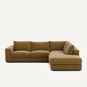 Γωνιακός καναπές από λινό βελούδο, SKANDER