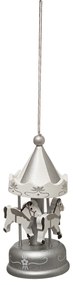 Στολίδι Χριστουγεννιάτικο (9εκ.) A-S Carousel Silver 175812S