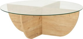 Τραπεζάκι Σαλονιού Sapphire Δρυς FLIDOL 90x90x30