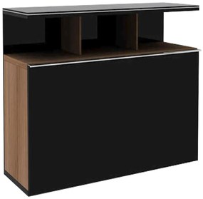 ΕΠΙΠΛΟ TV  117x40x48 εκ  ΜΕ ΣΥΡΤΑΡΙ ΚΑΡΥΔΙΑ- ΓΥΑΛΙΣΤΕΡΟ ΜΑΥΡΟ velco-612-9302-39