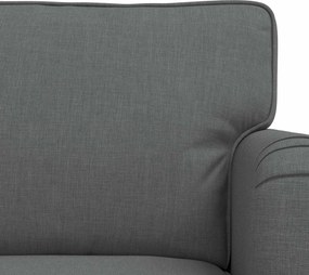 vidaXL Καναπές 2 pcs Σκούρο Γκρι
