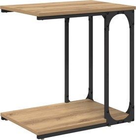 vidaXL Τραπεζάκι Πλευράς Artisan Oak 50 x 35 x 52 cm