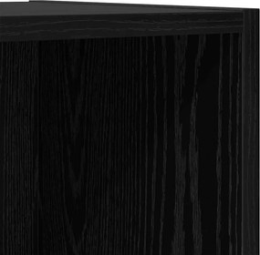 vidaXL Σετ επίπλου τηλεόρασης 2 pcs Μαύρο Επεξεργασμένο Ξύλο