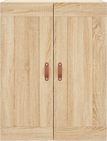 vidaXL Ντουλάπι Sonoma δρυς 69,5 x 34 x 180 εκ. από Επεξεργασμένο Ξύλο