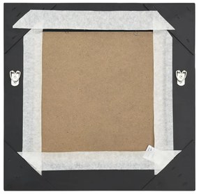 vidaXL Καθρέφτης Τοίχου με Μπαρόκ Στιλ Μαύρος 40 x 40 εκ.