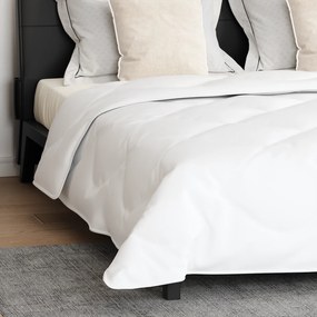 vidaXL Πάπλωμα με μαξιλάρι 3 pcs Λευκό 240 x 220 cm Μικροΐνες