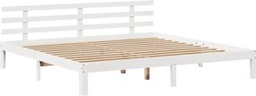 vidaXL Πλαίσιο Κρεβατιού με Συρτάρια Χωρίς Στρώμα Λευκό 200x200 εκ.
