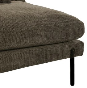 Ανάκλινδρο Riverton 696, Καφέ, 80x93x152cm, Ταπισερί, Πόδια: Μεταλλικά | Epipla1.gr