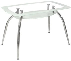 Σετ τραπεζαρίας C10060.03 5τμχ με Τραπέζι NORRIS 120x75x75εκ. &amp; Καρέκλες KIM Καφέ