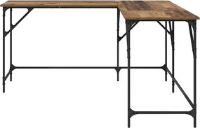 vidaXL Γραφείο Παλιό Ξύλο 149 x 149 x 75 εκ. Επεξεργασμένο ξύλο
