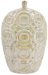 Βάζο Διακοσμητικό Shelby 60078 30,5x14x51cm Beige Artekko Ceramic