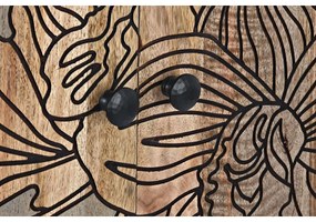 Σκευοθήκη DKD Home Decor Γκρι Φυσικό Μέταλλο Ξύλο από Μάνγκο 177 x 45 x 74 cm