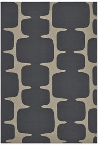 Χαλί Lohko Liquorice 425805 Anthracite-Beige Scion 140X200cm